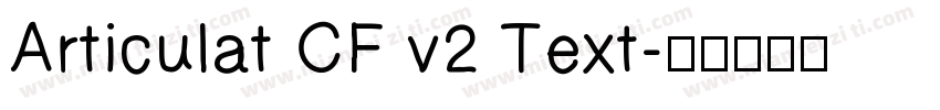 Articulat CF v2 Text字体转换